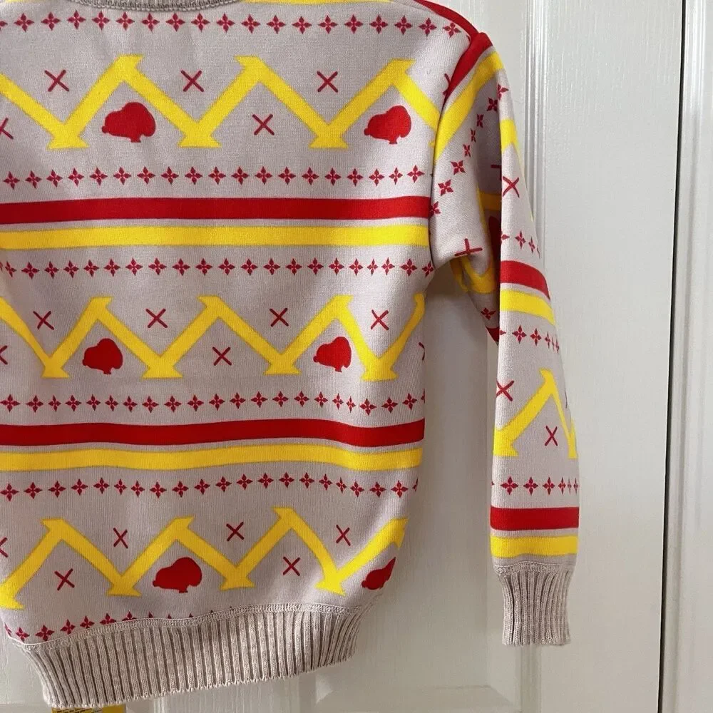 Peanuts Snoopy Fair Isle Sweater Sweatshirt Kids Size 140 US 9-11 NWT